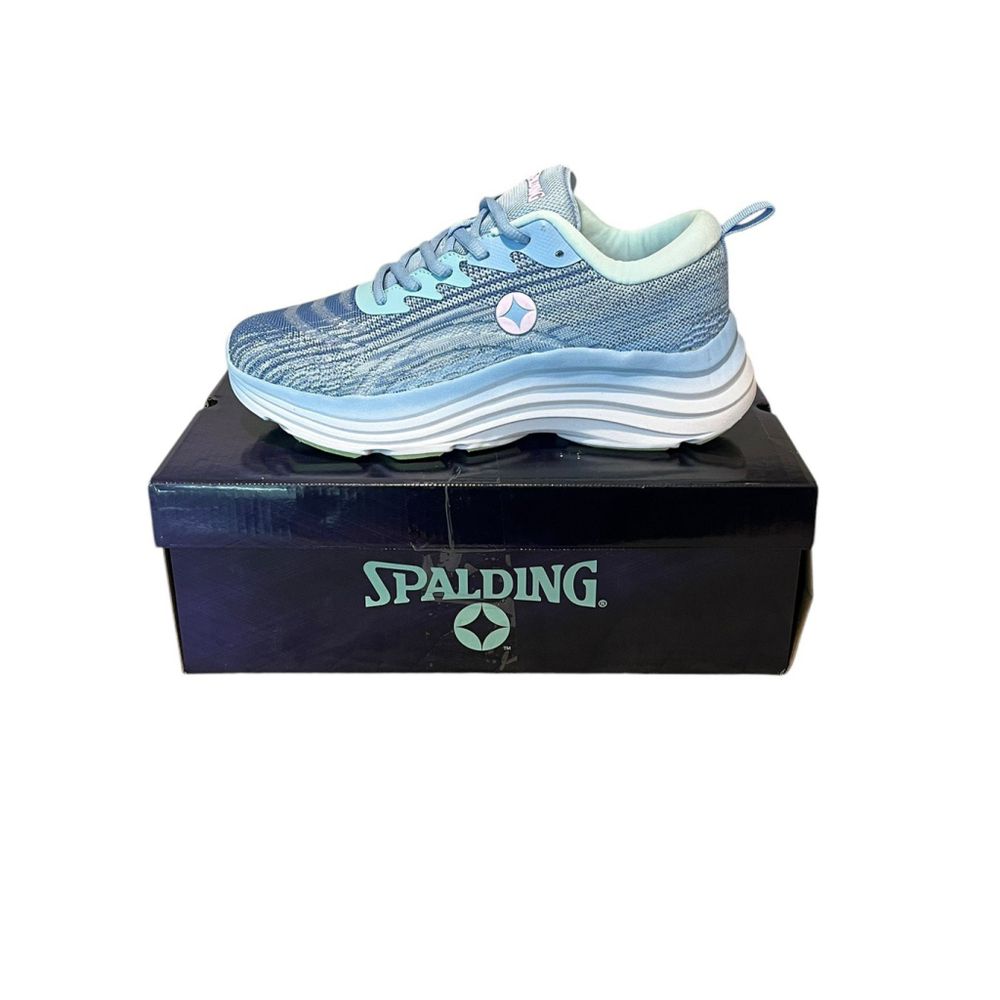 Spalding Sneakers Women's Size 8.5 Aurora Blue White Lace Up